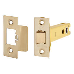 Altro Heavy Duty Tubular Latch - 103mm Case - 82mm Backset - Square - PVD Brass