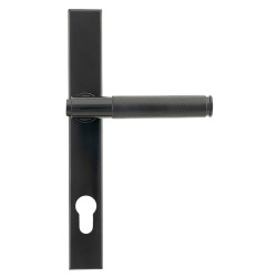 From The Anvil Brompton uPVC Slimline Knurled Multipoint Door Handle - 92mm c/c - Black