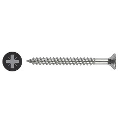 TIMCO Twin Threaded Pozi Countersunk Wood Screws - 10 x 3 1/2" - Zinc Plated - Pack of 100