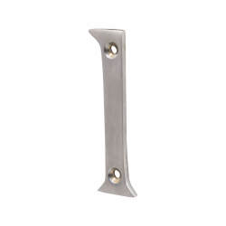 76mm Screw Fix Door Numeral - 1 - Satin Chrome