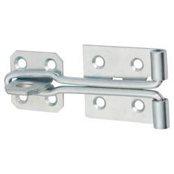Light Duty Wire Hasp & Staple - 150mm Length - Bright Zinc Plated