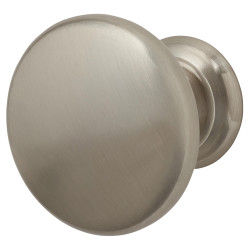 Crofts & Assinder Monmouth Round Cabinet Knob - 32mm Diameter - Brushed Satin Nickel