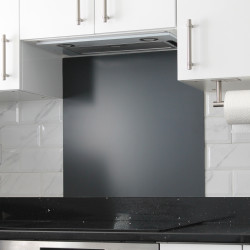 Altro Aluminium Kitchen Splashback - 600 x 750mm - Matt Anthracite Grey