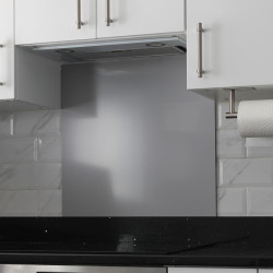 Altro Aluminium Kitchen Splashback - 900 x 750mm - Gloss Silver