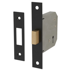 Touchpoint Contract 3 Lever Deadlock - 76mm Case - 57mm Backset - Matt Black