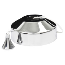 Knightsbridge Part M Compliant 10AX 2 Way Pull Cord Switch - Polished Chrome