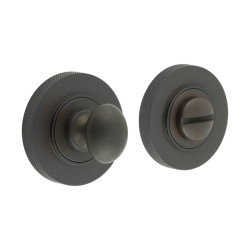 Burlington by Frelan Inner 1 Turn & Release with Knurled Rose - 47mm Diameter - Dark Bronze