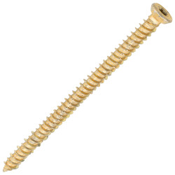 SiDAX Concrete Screw - Countersunk - Yellow Zinc - 7.5 x 110mm - Pack of 100