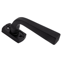 Olde Forge Square Espagnolette Casement Window Handle - Reversible - Smooth Black