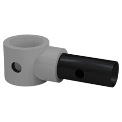 FibreRail Mid Rail - Key Clamp System - Single - Grey
