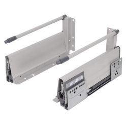 Klug Innobox Soft Close Drawer Pack - Includes 1 x Pair of Rods - (H) 164mm x (D) 350mm - Grey