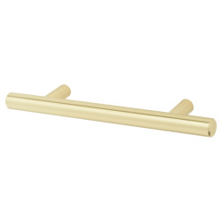 Altro 12mm T-Bar Cabinet Pull Handle - 96mm Centres - Satin Brass