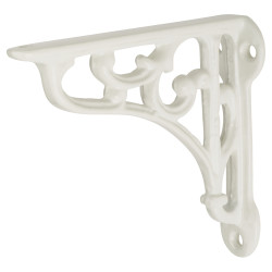 Olde Forge Scroll Shelf Bracket - 100 x 90mm - White