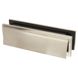 Rutland Frontier Collection Letter Plate - 311.5 x 90mm - Door Thickness 42-55mm - Satin Nickel