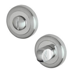 Altro Bathroom Turn & Release - 50mm Diameter - Satin/Polished Chrome