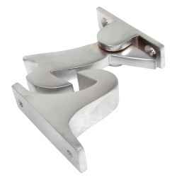 Gravity Door Holder - 60mm Length - Satin Chrome