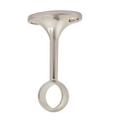 Rothley 25mm Hanging Rail Centre Bracket - Brushed Nickel