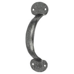 Olde Forge Pewter Bean D-Bar Door Pull Handle - Screw Fix - 125mm Centres