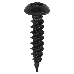 TIMCO Blackjax Pozi Round Head Wood Screws - 8 x 3/4" - Exterior Black Organic - Pack of 200