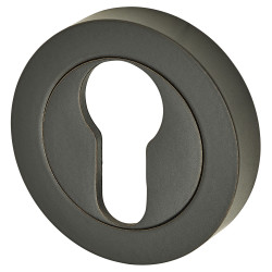 Serozzetta by Carlisle Brass Varese Escutcheon - 50mm Diameter - Euro - Matt Black