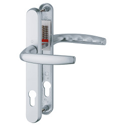 Hoppe Atlanta 1530/3830N uPVC Multipoint Door Handle - 140mm Bolt c/c - 92mm c/c - Silver