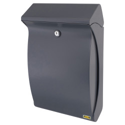 Burg Wachter Swing Plastic Postbox - 419 x 271 x 129mm - Anthracite Grey