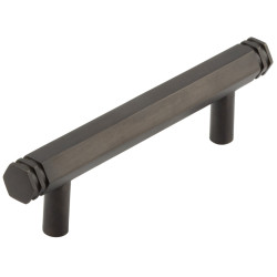 Hoxton by Frelan Nile 15mm Hex T-Bar Cabinet Pull Handle - 96mm c/c - Dark Bronze