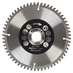 Reisser TCT Circular Saw Blade - 216 x 30mm - 60T - Aluminium & Plastic
