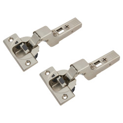 Blum CLIP Top Soft Close Cabinet Hinge - 110° - Inset - Zinc Plated - Pair