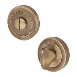 Hampstead Bathroom Turn & Release - 48mm Diameter - Antique Brass