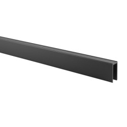 Premier Channel Headrail - 12-13mm Panels - Black Textured