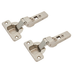Blum CLIP Top Cabinet Hinge - 120° - Sprung - Half Overlay - Zinc Plated - Pair