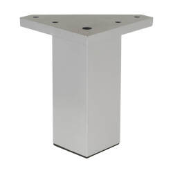 Square Cabinet Furniture Leg - 40 x 100mm - Silver