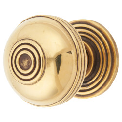 From The Anvil Prestbury Round Cabinet Knob - 38mm Diameter - Antique Brass