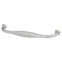 Crofts & Assinder Shrewsbury 16mm D-Bar Cabinet Pull Handle - 160mm Centres - Polished Chrome