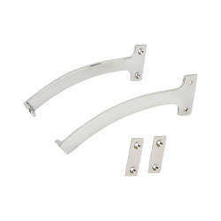 Quadrant Arm Fanlight Stay - 150mm Length - Polished Chrome - Pair