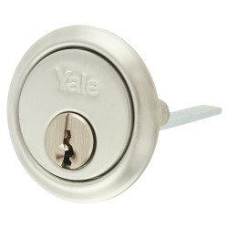 Yale 1109 Replacement Rim Cylinder - Polished Chrome - Keyed to Differ