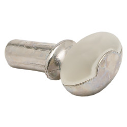 Glass Shelf Support - 5mm Pin - Chrome/Clear Rubber - Pack of 50