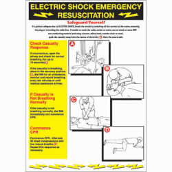 Altro Electric Shock Safety Poster - 420 x 600mm