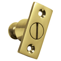 Altro Screw Out Bartholomew Sash Window Stop - 44 x 19mm - Polished Brass