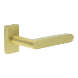 CRES by Frelan CR-101 uPVC Multipoint Door Handle on Rectangular Rose - Satin Brass