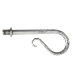 Olde Forge Shepherd's Crook Curtain Finials - Pewter
