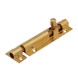 Touchpoint Budget Straight Barrel Bolt - 75 x 25mm - Polished Brass