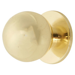 Touchpoint Ball Cabinet Knob - 25mm Diameter - Polished Brass