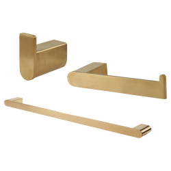 Altro Designer Bathroom Set - PVD Satin Brass