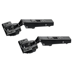 Blum CLIP Top Soft Close Cabinet Hinge - 110° - Overlay - Black Onyx - Pair