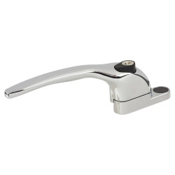 Yale uPVC Offset Espagnolette Locking Multipoint Window Handle - Left Hand - Polished Chrome