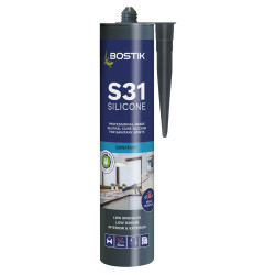 Bostik S31 Neutral Sanitary Sealant - 310ml - Clear