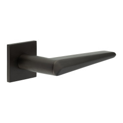 CRES by Frelan Dark Bronze Sprung Fire Rated Door Handles on Square Rose - CR-107 Range