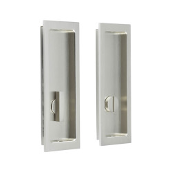 Burlington by Frelan Rectangular Flush Privacy Handle Set - 150mm - Satin Nickel